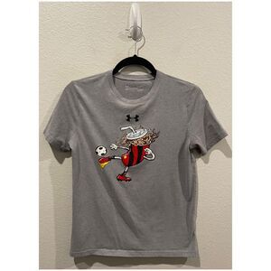 UNDER ARMOUR Gray Heatgear Soccer Soda T-Shirt